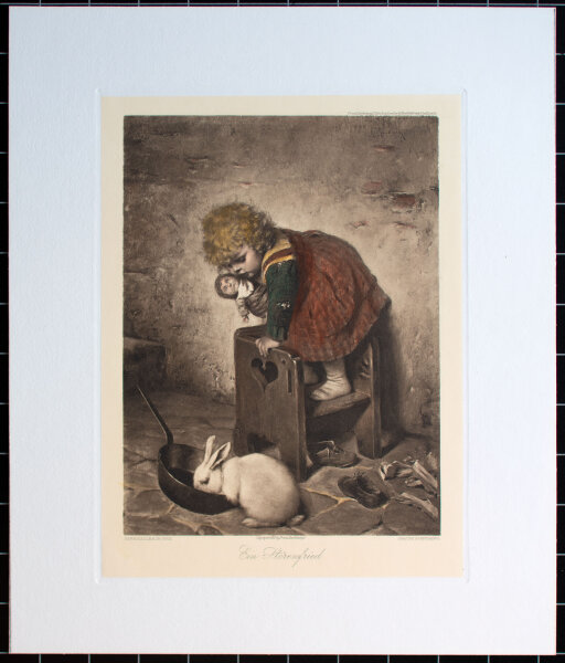 Franz Hanfstaengl - Ein Störenfried - 1892 - Farbheliogravure