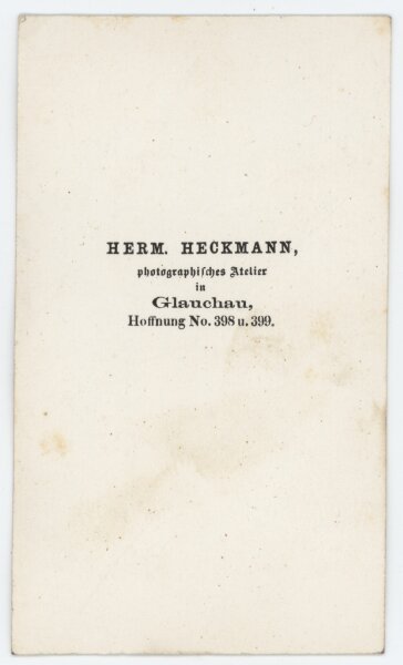 Hermann Heckmann - Porträt - o.J. - Albuminabzug