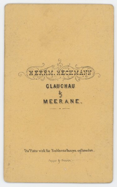 Hermann Heckmann - Porträt - o.J. - Albuminabzug