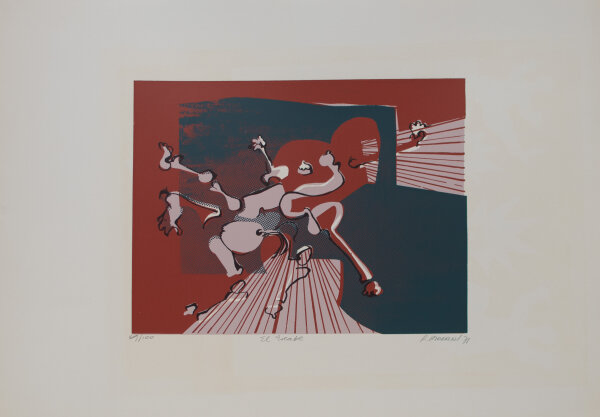 R. Moratti - El Escape - 1971 - Siebdruck