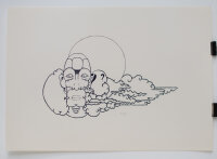 unleserlich signiert - Flughafen - 1974 - Siebdruck