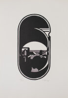 Menzel - Verschlingung - 1966 - Holzschnitt