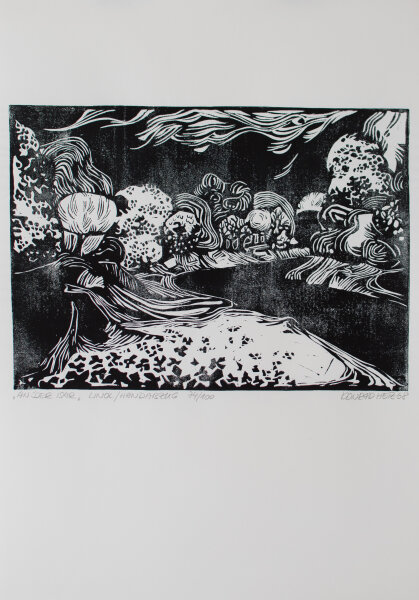 Menzel - Verschlingung - 1966 - Holzschnitt
