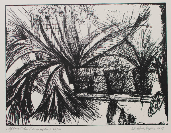 Menzel - Verschlingung - 1966 - Holzschnitt