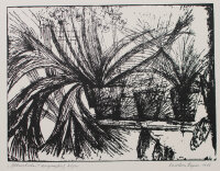Menzel - Verschlingung - 1966 - Holzschnitt