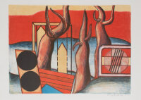 unleserlich signiert - Landschaft - 1972 - Farblithografie