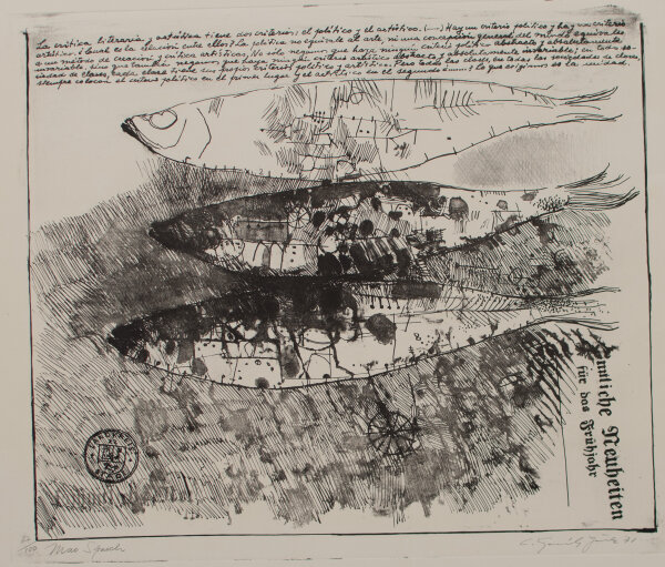 unleserlich signiert - Mao Spruch - 1971 - Lithografie