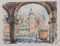 unleserlich signiert - Mao Spruch - 1971 - Lithografie