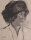 Max Lefeber - Porträt einer Frau mit Mütze - 1913 - Kohlezeichnung