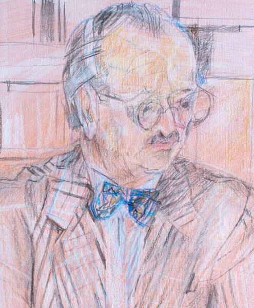 Burghild Eichheim - Männerbildnis - 1992 - Zeichnung