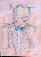 Burghild Eichheim - Männerbildnis - 1992 - Zeichnung