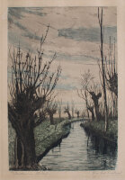 unleserlich signiert - Weiden in Vöslau - o.J. -...