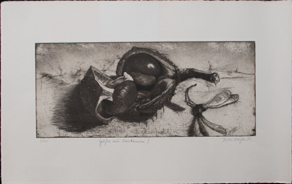 Dieter Hoegler - Grüße aus Kastanien I - 1987 - Radierung