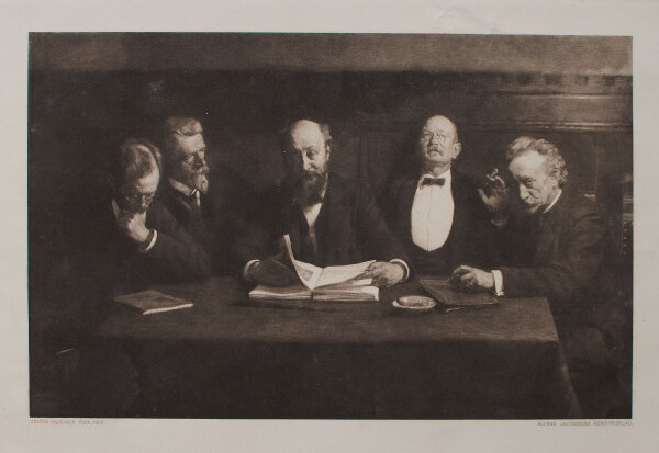 Alfred Jacobsens - En udstillingskomité/Ein Ausstellungsausschuss - o.J. - Heliogravur