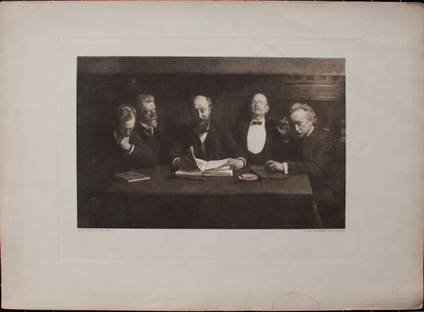 Alfred Jacobsens - En udstillingskomité/Ein Ausstellungsausschuss - o.J. - Heliogravur