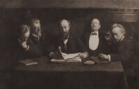 Alfred Jacobsens - En udstillingskomité/Ein Ausstellungsausschuss - o.J. - Heliogravur