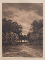 Max Asperger - Waldlandschaft - o.J. - Radierung