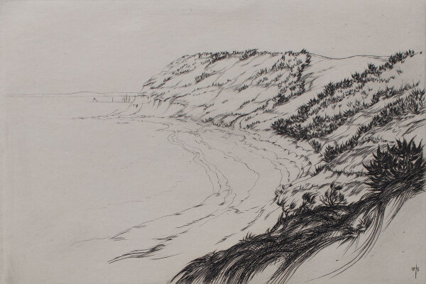 Ottohans Beier - Strandlandschaft - o.J. - Radierung
