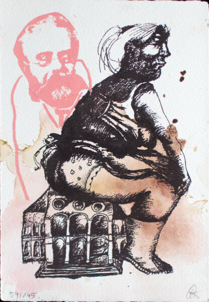 Cornelia Kestner - Festprogramm zum Pirckheimer Treffen im Jahre 2001 - 2001 - Siebdruck