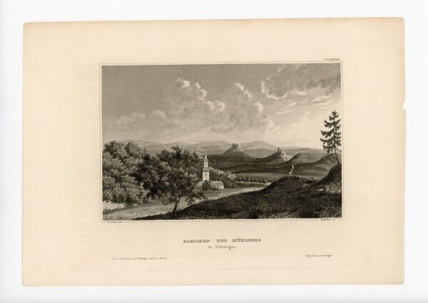 W. Watkuis - Gleichen und Mühlberg - o.J. - Stahlstich