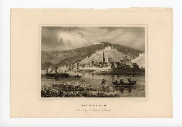 Johann Poppel - Bacharach - o.J. - Stahlstich