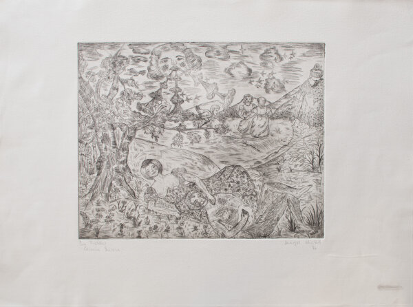 Margot Schubert - Im Frühling - 1976 - Radierung