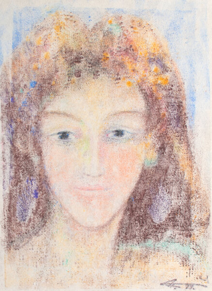 Fritz Hellmich - Frauenporträt - 1929 - Pastell