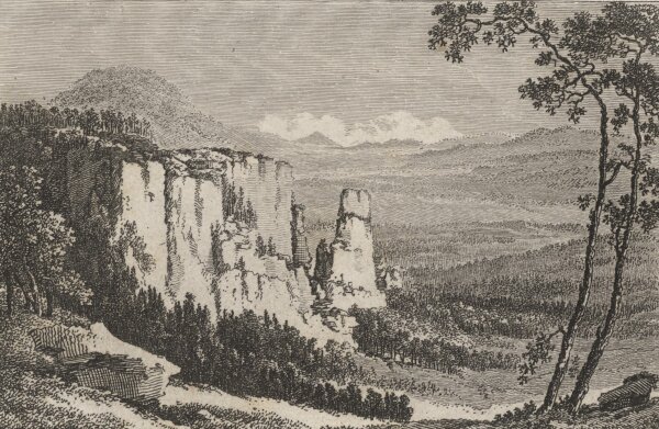 Christian August Günther - Der Prebischkegel - 1804 - Radierung