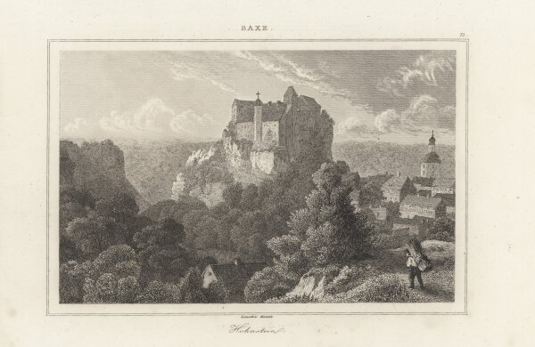 Lemaitre (Herausgeber) - Burg Hohenstein - um 1840 - Stahlstich