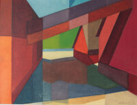 Antoni Droth - Rote Scheune - 1976 - Mischtechnik