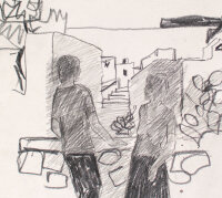 unleserlich signiert - Doppelbildnis, Ibiza - 1979 -...