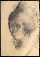 unbekannt - Frauenbildnis - o.J. - Zeichnung