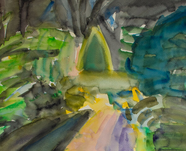 unbekannt - Landschaft - 1988 - Aquarell