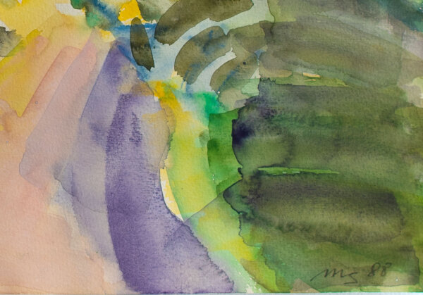 unbekannt - Landschaft - 1988 - Aquarell