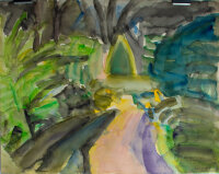 unbekannt - Landschaft - 1988 - Aquarell
