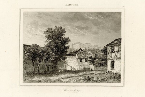 Augustin Francois Lemaitre - Blankenburg - o.J. - Stahlstich