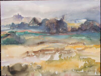 H. Petr. - Heidelandschaft - 1994 - Aquarell