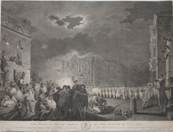 James Heath - The riot in Broad Street on 7 June, 1780 - o.J. - Kupferstich