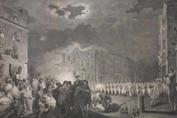 James Heath - The riot in Broad Street on 7 June, 1780 - o.J. - Kupferstich