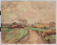 unleserlich signiert - Landschaft, Schleswig-Holstein -...