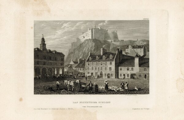 Georg Döbler - Das Edinburger Schloss - o.J. - Stahlstich