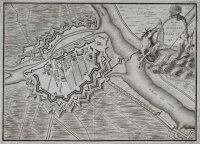 Pierre du Mortous - Belagerungskarte von Sluis 1747 -...