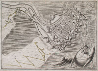 Pierre du Mortous - Belagerungskarte von Nieuwpoort 1745...