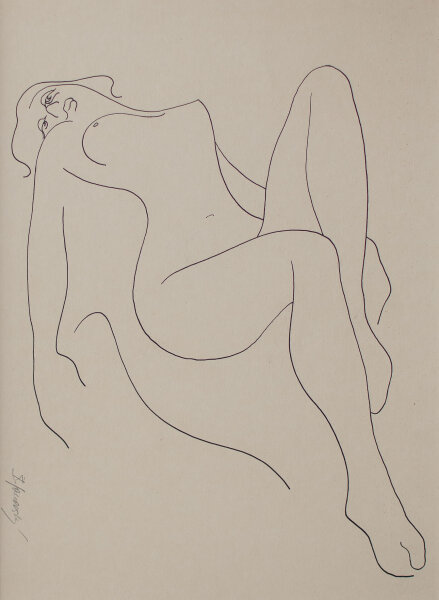 Bretislav Janovský - Frauenakt - o.J. - Druck