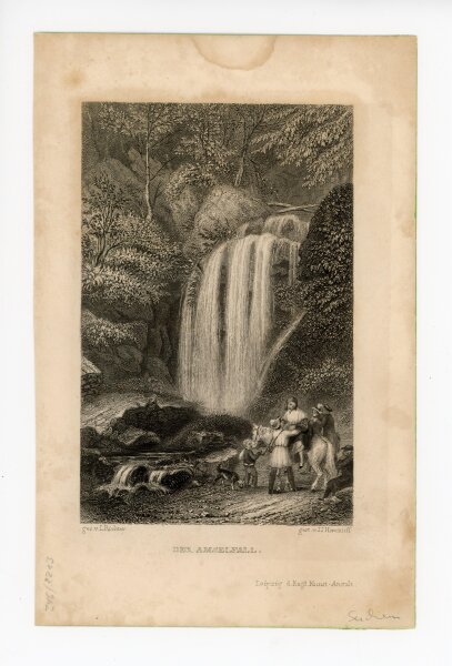 John James Hinchliff - Der Amselfall - o.J. - Stahlstich