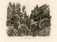 unbekannt - Via-Mala Pont du milieu - o.J. - Stahlstich