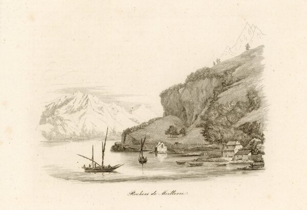 unbekannt - Rochers de Meillerie - o.J. - Lithografie