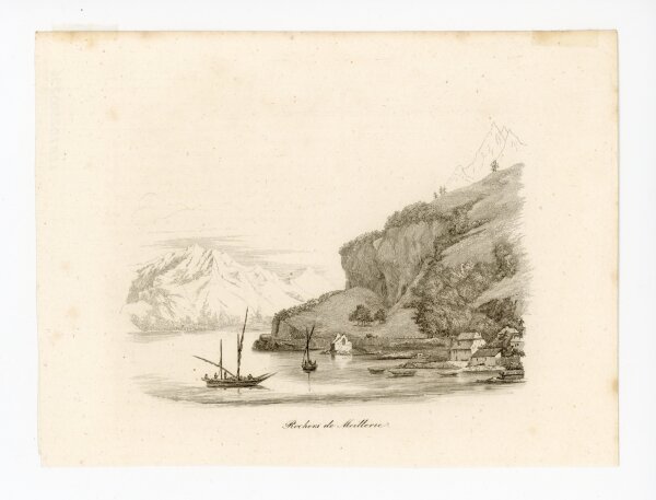 unbekannt - Rochers de Meillerie - o.J. - Lithografie