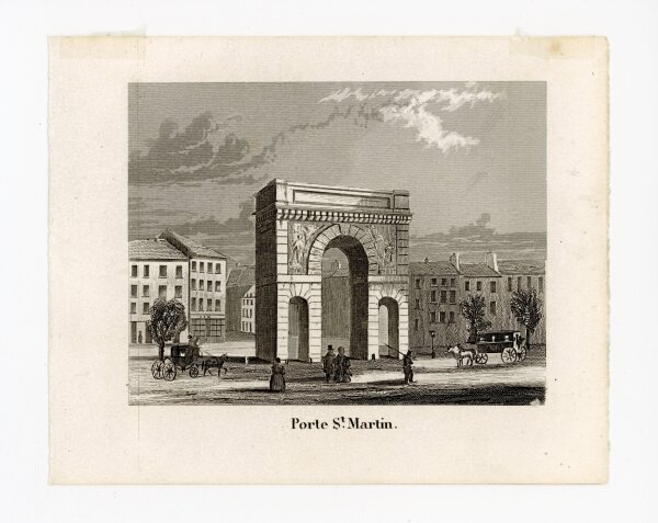unbekannt - Porte St. Martin - o.J. - Stahlstich