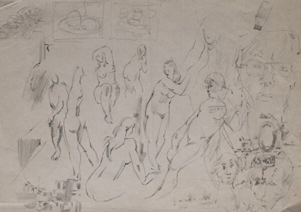 Hertha Peschke-Scholz - Weibliche Aktstudien - o.J. - Bleistift